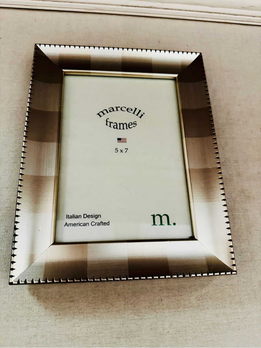 Marcelli tabletop picture frame by F.G. Galassi 5x7 inches.